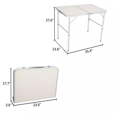 Portable Adjustable Party Picnic Camping Table