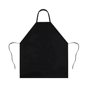 1 Pack Waterproof Chef Apron Black Catering Cooking Kitchen Butcher with Pocket