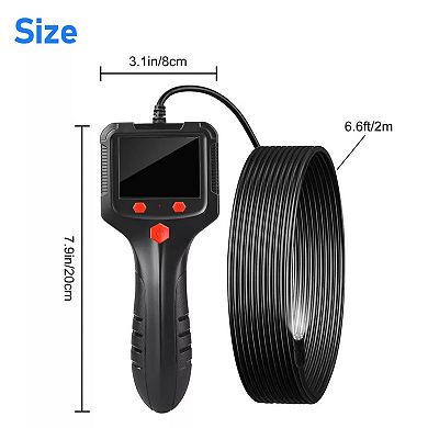Handheld Industrial Inspection Snake Camera 2.4 Inch