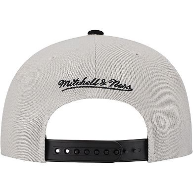Men's Mitchell & Ness Gray Chicago White Sox Knock Out Panel Snapback Hat