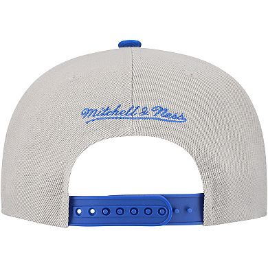 Men's Mitchell & Ness Gray Chicago Cubs Knock Out Panel Snapback Hat