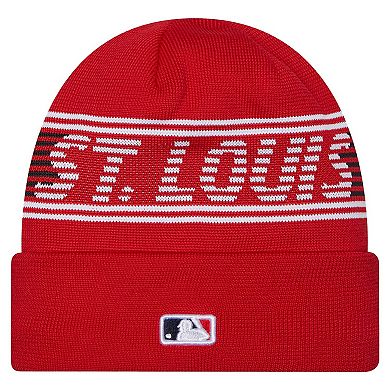 Men's New Era Red St. Louis Cardinals Authentic Collection Cuffed Knit Hat