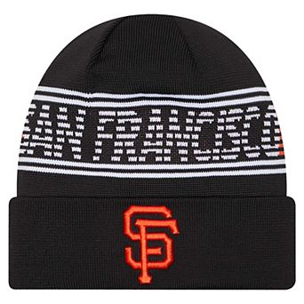 Men's New Era Black San Francisco Giants Authentic Collection Cuffed Knit Hat