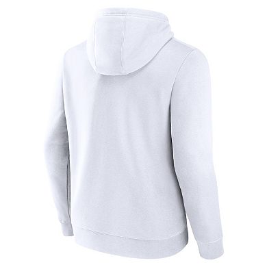 Men's Fanatics White Utah Hockey Club Secondary Logo Pullover Hoodie