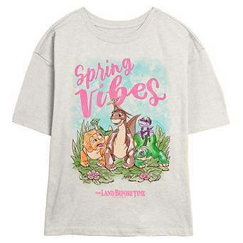 Juniors' The Land Before Time Spring Vibes Skimmer Graphic Tee