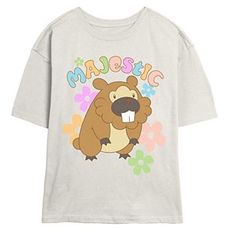 Juniors' Pokemon Majestic Creature Skimmer Graphic Tee