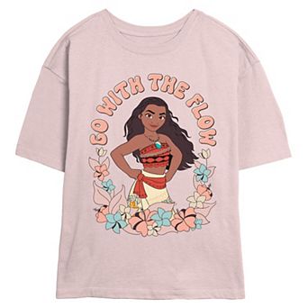 Disney's Moana Go With The Flow Juniors' Skimmer Graphic Tee