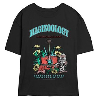 Juniors' Fantastic Beasts & Where To Find Them Magizoology Poster Skimmer Graphic Tee