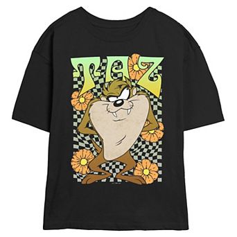 Juniors' Looney Tunes Tazmanian Devil Spring Vibes Skimmer Graphic Tee