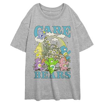 Juniors' Care Bears Enjoying Springtime Oversized Graphic Tee