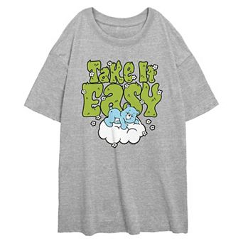 Juniors' Care Bears Play-A-Lot Bear Take It Easy Oversized Graphic Tee