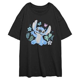 Disney's Lilo & Stitch Spring Vibes Juniors' Oversized Graphic Tee