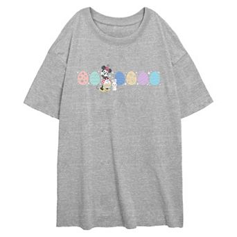 Disney's Minnie Mouse Easter Egg Parade Juniors' Oversized Graphic Tee
