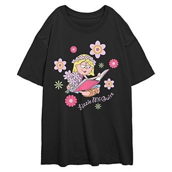 Disney's Lizzie McGuire Flower Power Juniors' Oversized Graphic Tee