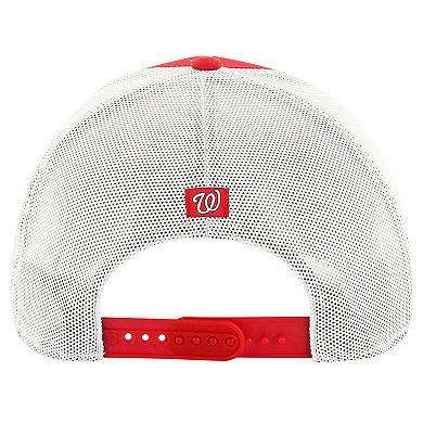 Men's '47 Red Washington Nationals Downburst Trucker Adjustable Hat