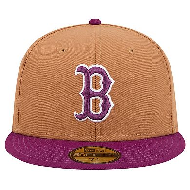 Men's New Era Brown/Purple Boston Red Sox Two-Tone Color Pack 59FIFTY Fitted Hat