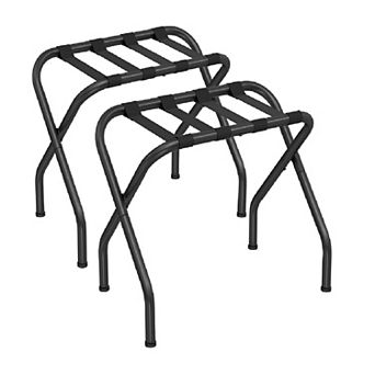 Luggage Rack, Suitcase Stand, Steel Frame, Foldable For Guest Room, Bedroom - Set Of 2