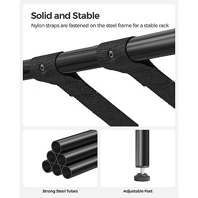 Luggage Rack, Suitcase Stand, Steel Frame, Foldable For Guest Room, Bedroom - Set Of 2