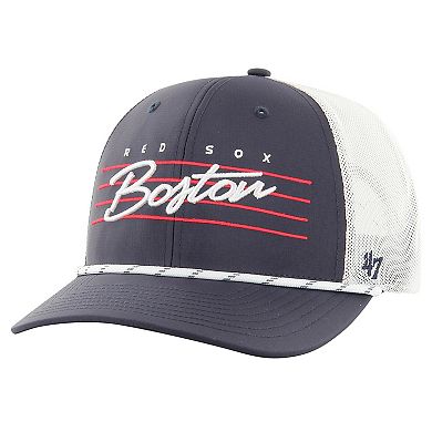 Men's '47 Navy Boston Red Sox Downburst Trucker Adjustable Hat