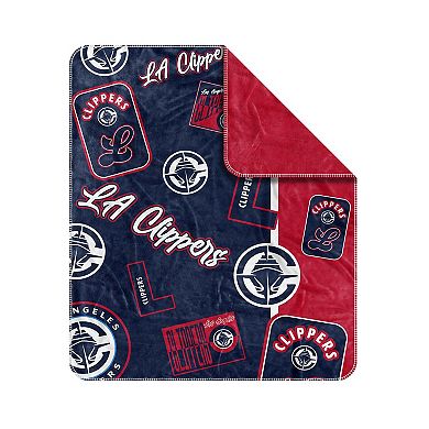 LA Clippers 50" x 60" Dream Weave Throw Blanket