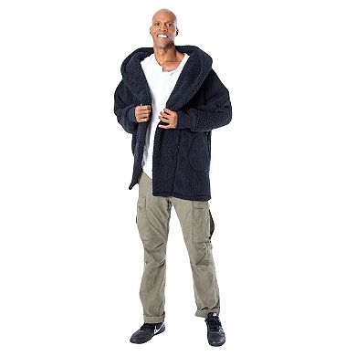 Unisex The Best Lounger in the World By Jill Martin Black Orlando Magic Oversized Open-Front Hoodie Sweater