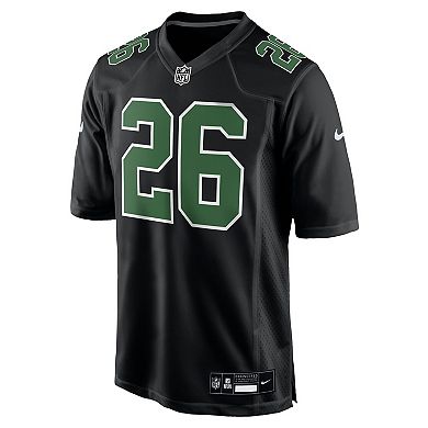 Men's Nike Saquon Barkley Carbon Black/Kelly Green Philadelphia Eagles Fashion Game Jersey