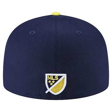 Men's New Era Navy Nashville SC Element Tech Pack 59FIFTY Fitted Hat