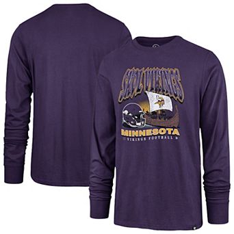 Men's '47 Purple Minnesota Vikings Regional Super Rival Long Sleeve T-Shirt