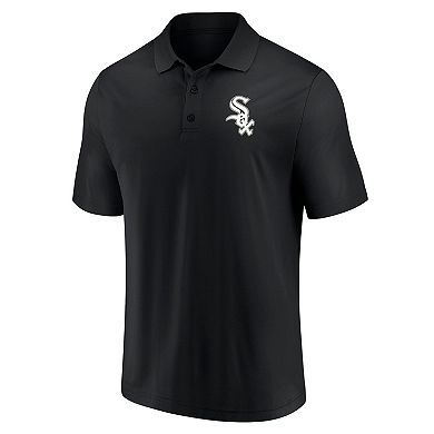 Men's Fanatics Black Chicago White Sox Primary Logo Polo
