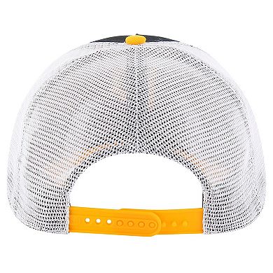 Men's '47 Black Pittsburgh Pirates Gridiron Super Stripe Relaxed Trucker Hitch Adjustable Hat