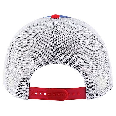 Men's '47 Royal Texas Rangers Gridiron Super Stripe Relaxed Trucker Hitch Adjustable Hat