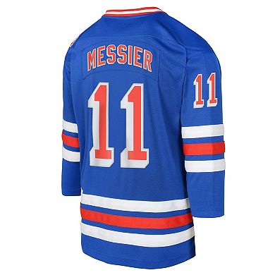 Youth Mark Messier Royal New York Rangers Power Play 2.0 Player Jersey with Captain Patch