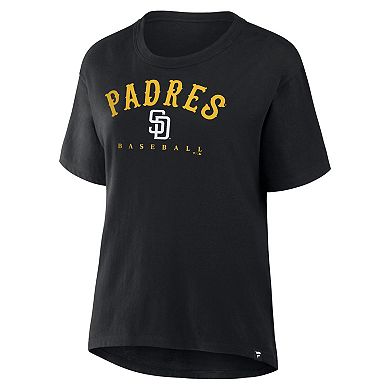 Women's Fanatics Black San Diego Padres Home Run Legacy T-Shirt