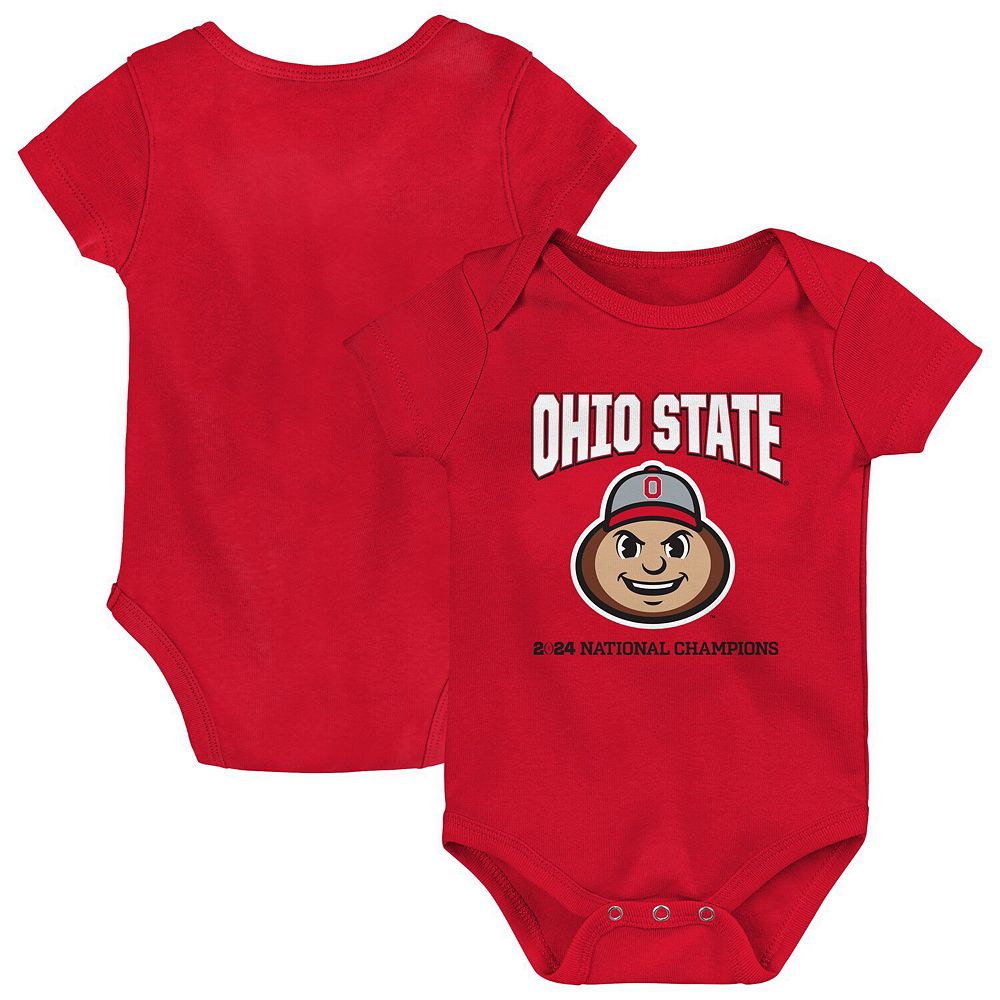 Ohio State Buckeyes Baby Bodysuit – Officially Licensed 100% Cotton FT Football Onesie For Infants & Toddlers