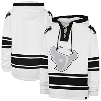 Men's '47 White Houston Texans After Image Superior Lacer with Hood