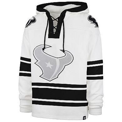 Men's '47 White Houston Texans After Image Superior Lacer with Hood