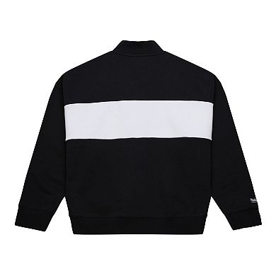 Women's Mitchell & Ness Black Dallas Cowboys Quarter-Zip Jacket