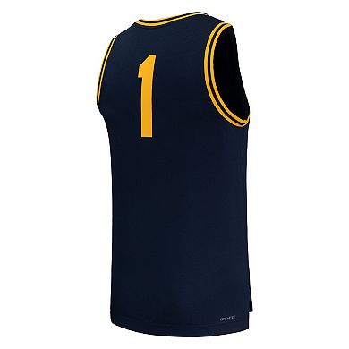 Men's Nike #1 Navy Cal Bears Replica Basketball Jersey