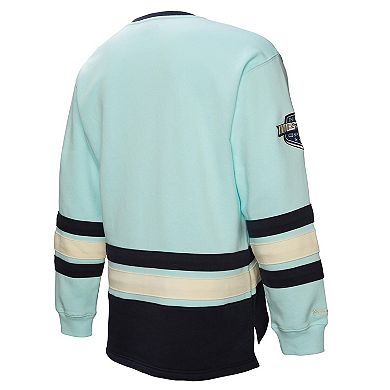 Men's Light Blue Seattle Kraken Heritage Lace-Up Pullover Sweatshirt