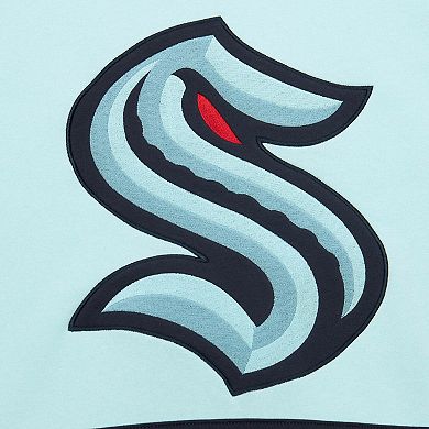 Men's Light Blue Seattle Kraken Heritage Lace-Up Pullover Sweatshirt