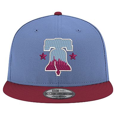 Men's New Era Light Blue Philadelphia Phillies 2024 City Connect 9FIFTY Snapback Hat