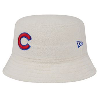 Women's New Era White Chicago Cubs Chrome Cozy Bucket Hat