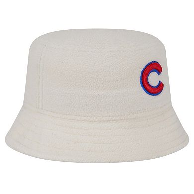 Women's New Era White Chicago Cubs Chrome Cozy Bucket Hat
