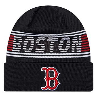 Men's New Era Navy Boston Red Sox Authentic Collection Cuffed Knit Hat