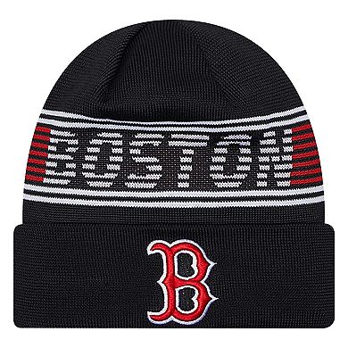Men's New Era Navy Boston Red Sox Authentic Collection Cuffed Knit Hat