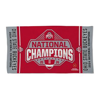 WinCraft Ohio State Buckeyes College Football Playoff 2024 National Champions Locker Room 22" x 42" Double-Sided Towel