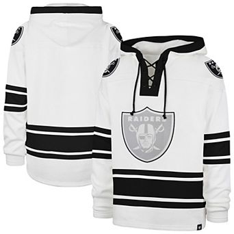 Men's '47 White Las Vegas Raiders After Image Superior Lacer with Hood