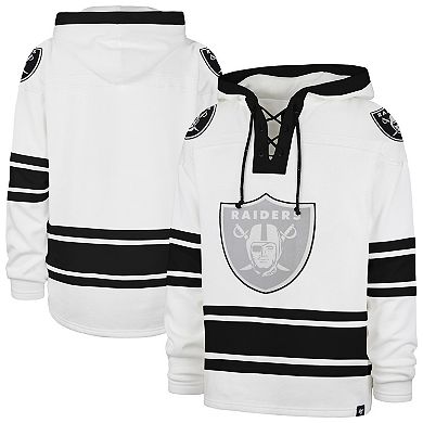 Men's '47 White Las Vegas Raiders After Image Superior Lacer with Hood