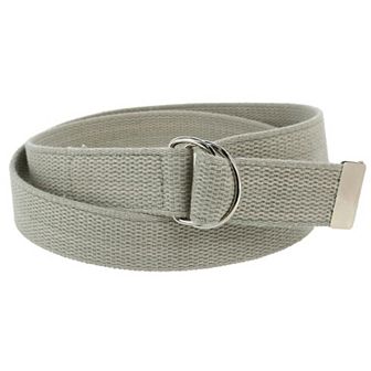 CTM Cotton Web Belt with D Ring Buckle