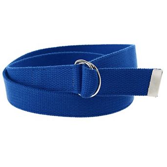 CTM Cotton Web 1.25 Inch Belt with D Ring Buckle